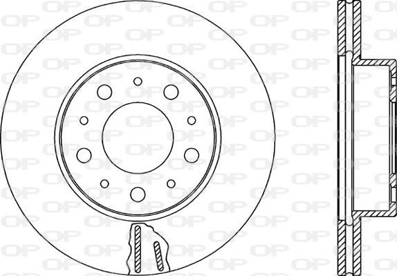 Open Parts BDR1609.20 - Disque de frein cwaw.fr