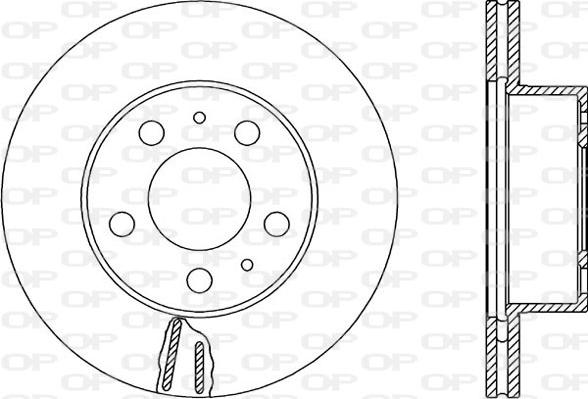 Open Parts BDR1601.20 - Disque de frein cwaw.fr