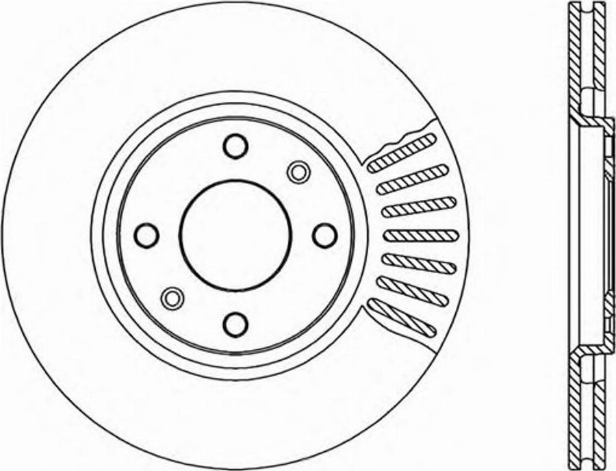 Open Parts BDR111220 - Disque de frein cwaw.fr