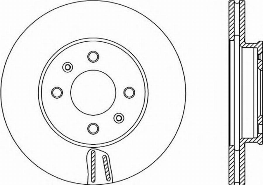 Open Parts BDR235020 - Disque de frein cwaw.fr