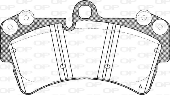 Open Parts BPA0995.00 - Kit de plaquettes de frein, frein à disque cwaw.fr