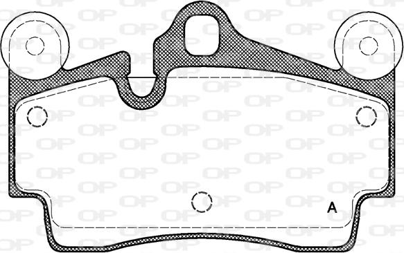 Open Parts BPA0996.00 - Kit de plaquettes de frein, frein à disque cwaw.fr