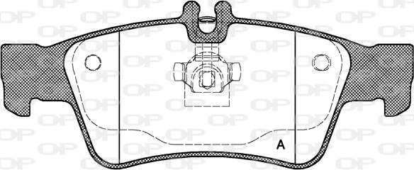 Open Parts BPA0991.00 - Kit de plaquettes de frein, frein à disque cwaw.fr