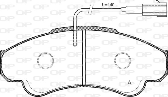 Open Parts BPA0959.01 - Kit de plaquettes de frein, frein à disque cwaw.fr