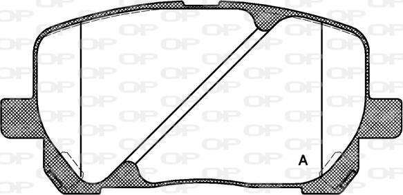 Open Parts BPA0954.00 - Kit de plaquettes de frein, frein à disque cwaw.fr