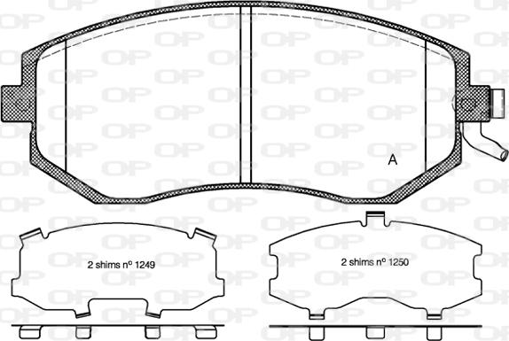 Open Parts BPA0951.04 - Kit de plaquettes de frein, frein à disque cwaw.fr