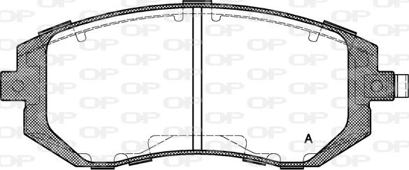 Open Parts BPA0951.02 - Kit de plaquettes de frein, frein à disque cwaw.fr