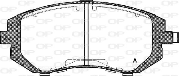 Open Parts BPA0951.11 - Kit de plaquettes de frein, frein à disque cwaw.fr