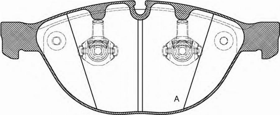 Open Parts BPA0958.10 - Kit de plaquettes de frein, frein à disque cwaw.fr