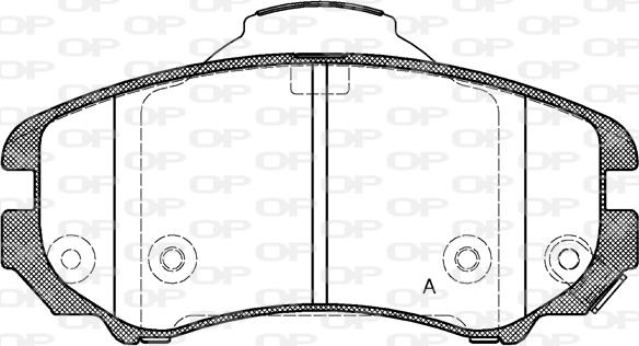 Open Parts BPA0953.02 - Kit de plaquettes de frein, frein à disque cwaw.fr