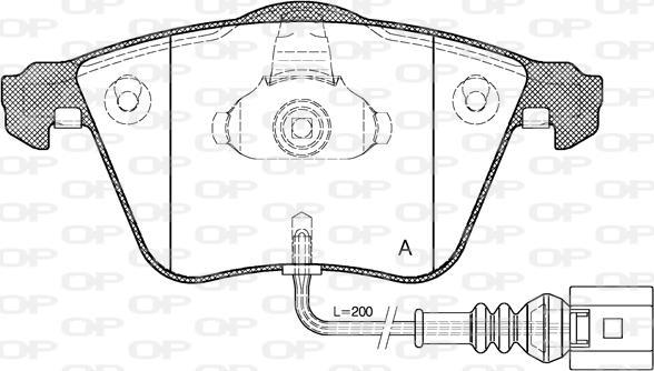 Open Parts BPA0964.41 - Kit de plaquettes de frein, frein à disque cwaw.fr