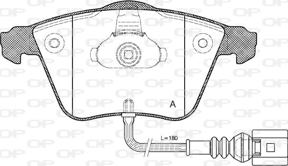 Open Parts BPA0964.32 - Kit de plaquettes de frein, frein à disque cwaw.fr