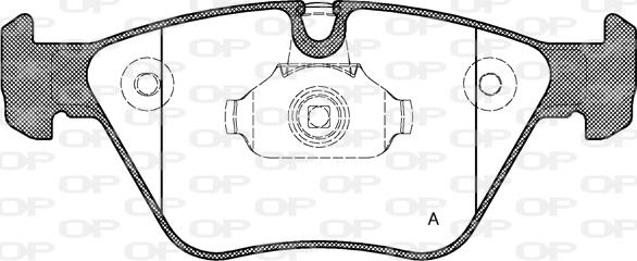 Open Parts BPA0963.00 - Kit de plaquettes de frein, frein à disque cwaw.fr