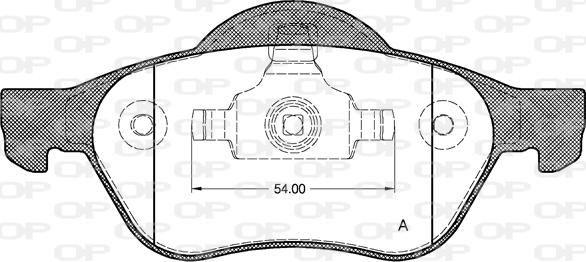 Open Parts BPA0962.00 - Kit de plaquettes de frein, frein à disque cwaw.fr