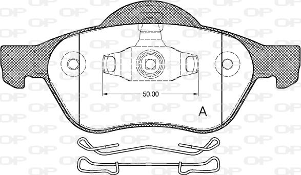 Open Parts BPA0962.10 - Kit de plaquettes de frein, frein à disque cwaw.fr