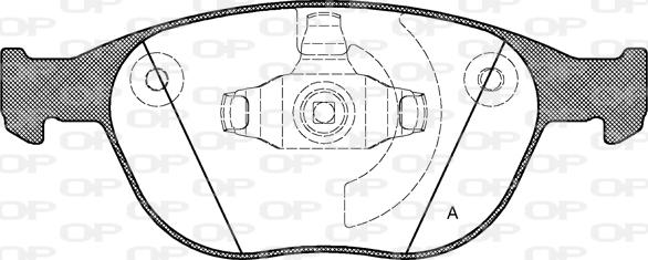 Open Parts BPA0984.00 - Kit de plaquettes de frein, frein à disque cwaw.fr