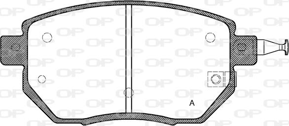 Open Parts BPA0985.02 - Kit de plaquettes de frein, frein à disque cwaw.fr