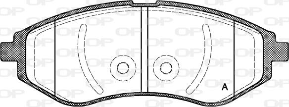 Open Parts BPA0986.00 - Kit de plaquettes de frein, frein à disque cwaw.fr