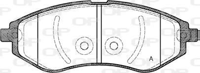 Open Parts BPA0986.02 - Kit de plaquettes de frein, frein à disque cwaw.fr