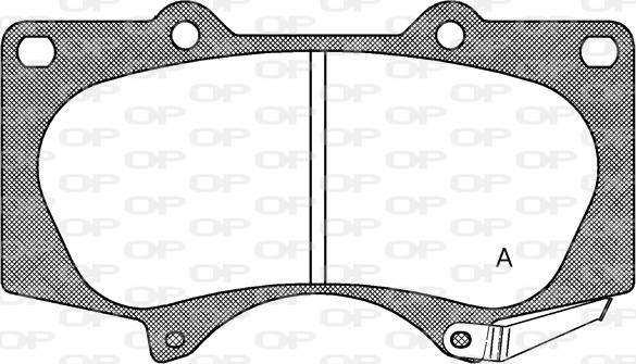 Open Parts BPA0988.00 - Kit de plaquettes de frein, frein à disque cwaw.fr