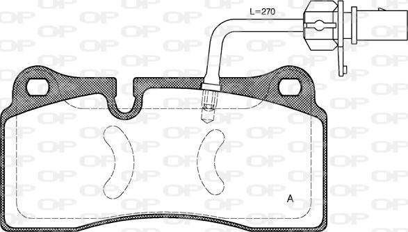 Open Parts BPA0983.11 - Kit de plaquettes de frein, frein à disque cwaw.fr