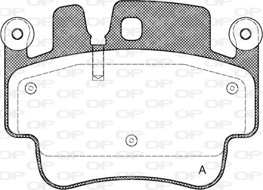 Open Parts BPA0982.00 - Kit de plaquettes de frein, frein à disque cwaw.fr