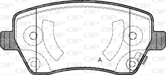 Open Parts BPA0987.02 - Kit de plaquettes de frein, frein à disque cwaw.fr