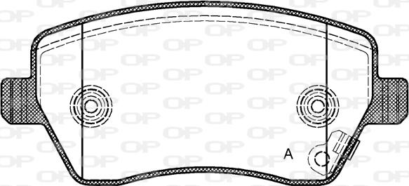 Open Parts BPA0987.11 - Kit de plaquettes de frein, frein à disque cwaw.fr