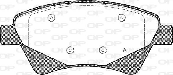 Open Parts BPA0976.20 - Kit de plaquettes de frein, frein à disque cwaw.fr