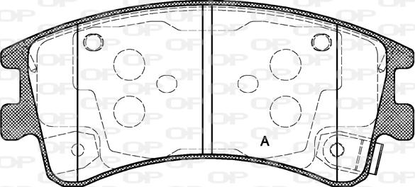 Open Parts BPA0970.02 - Kit de plaquettes de frein, frein à disque cwaw.fr