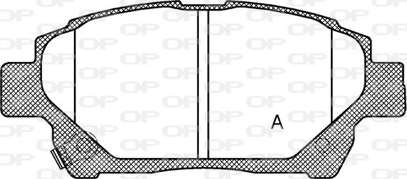 Open Parts BPA0971.12 - Kit de plaquettes de frein, frein à disque cwaw.fr