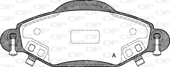 Open Parts BPA0978.02 - Kit de plaquettes de frein, frein à disque cwaw.fr