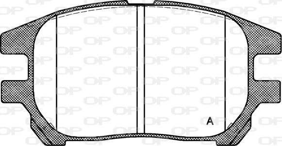 Open Parts BPA0972.00 - Kit de plaquettes de frein, frein à disque cwaw.fr