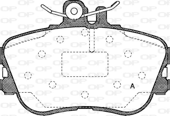 Open Parts BPA0445.00 - Kit de plaquettes de frein, frein à disque cwaw.fr