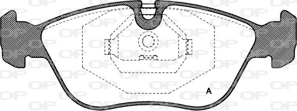 Open Parts BPA0446.00 - Kit de plaquettes de frein, frein à disque cwaw.fr