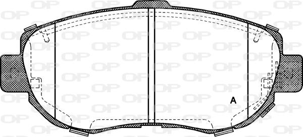 Open Parts BPA0456.14 - Kit de plaquettes de frein, frein à disque cwaw.fr