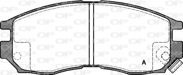 Open Parts BPA0460.02 - Kit de plaquettes de frein, frein à disque cwaw.fr