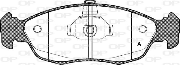 Open Parts BPA0461.10 - Kit de plaquettes de frein, frein à disque cwaw.fr