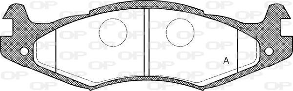 Open Parts BPA0463.00 - Kit de plaquettes de frein, frein à disque cwaw.fr