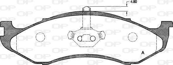 Open Parts BPA0467.00 - Kit de plaquettes de frein, frein à disque cwaw.fr