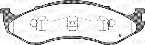 Open Parts BPA0467.00 - Kit de plaquettes de frein, frein à disque cwaw.fr