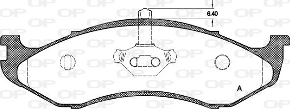 Open Parts BPA0467.20 - Kit de plaquettes de frein, frein à disque cwaw.fr