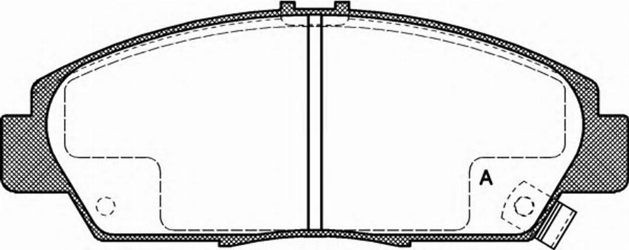 Open Parts BPA0406.02 - Kit de plaquettes de frein, frein à disque cwaw.fr