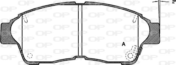 Roadhouse 2402.22 - Kit de plaquettes de frein, frein à disque cwaw.fr