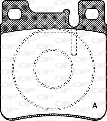 Open Parts BPA0407.00 - Kit de plaquettes de frein, frein à disque cwaw.fr