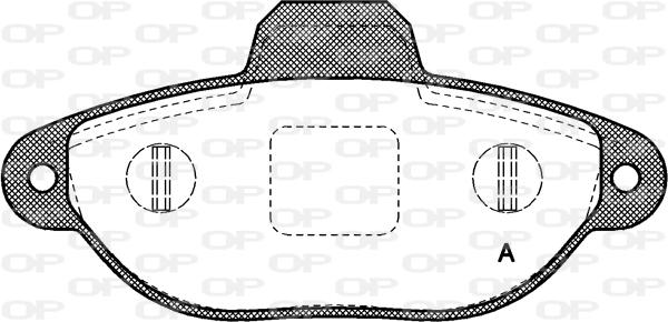 Open Parts BPA0414.20 - Kit de plaquettes de frein, frein à disque cwaw.fr