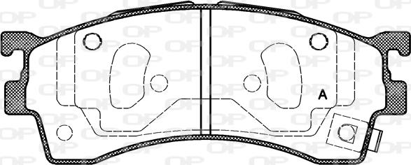 Open Parts BPA0415.12 - Kit de plaquettes de frein, frein à disque cwaw.fr