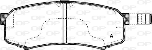 Open Parts BPA0413.04 - Kit de plaquettes de frein, frein à disque cwaw.fr