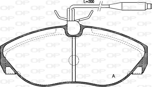 Open Parts BPA0486.02 - Kit de plaquettes de frein, frein à disque cwaw.fr