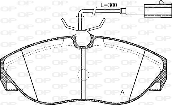 Open Parts BPA0486.11 - Kit de plaquettes de frein, frein à disque cwaw.fr